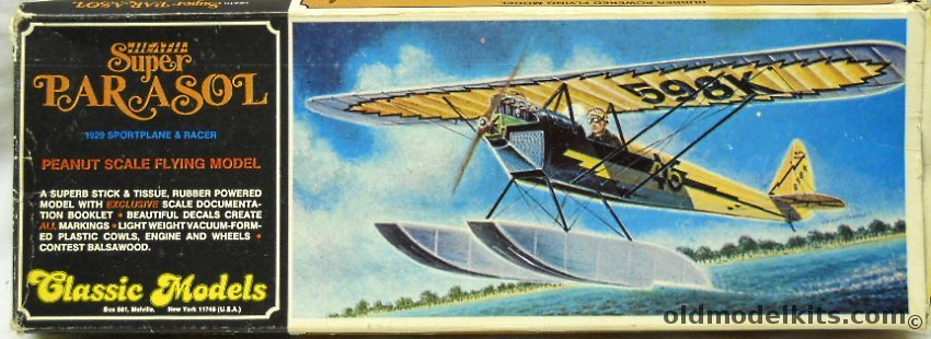 Classic Models Heath Super Parasol - 1929 Sportplane and Racer - Flying Model, CM-300 plastic model kit